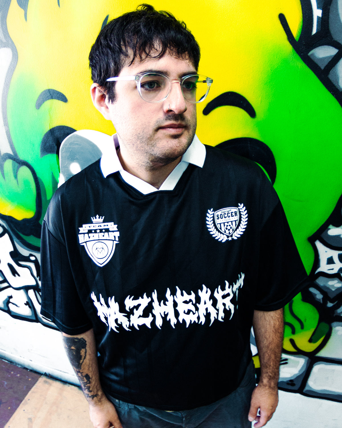 Hazheart Soccer Club Jersey - Black