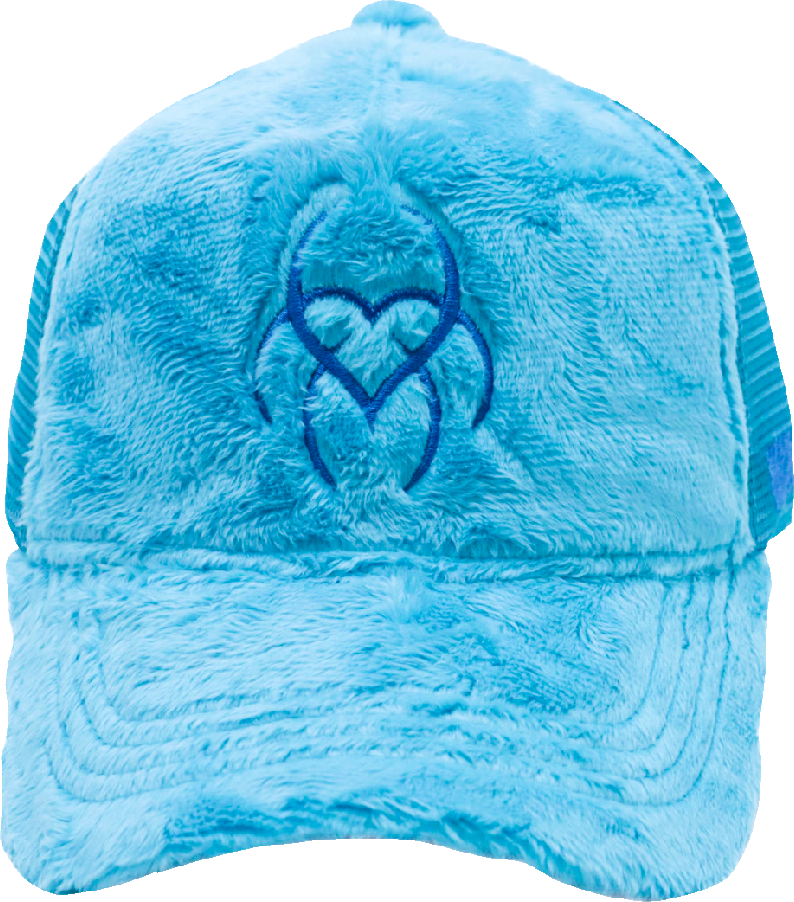 Blue - Fuzzy Trucker Hat