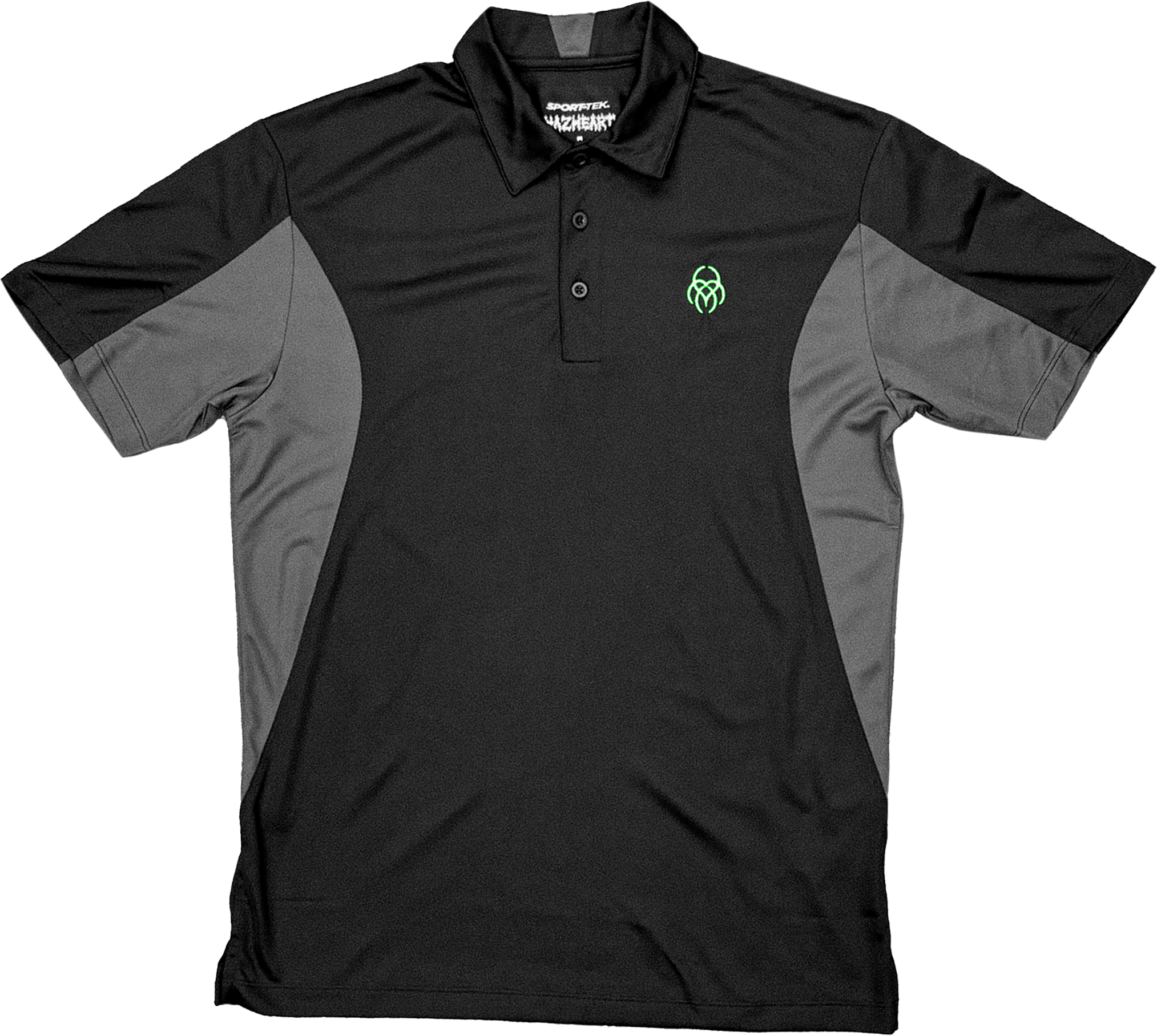 HazTek Polo - Black/Grey