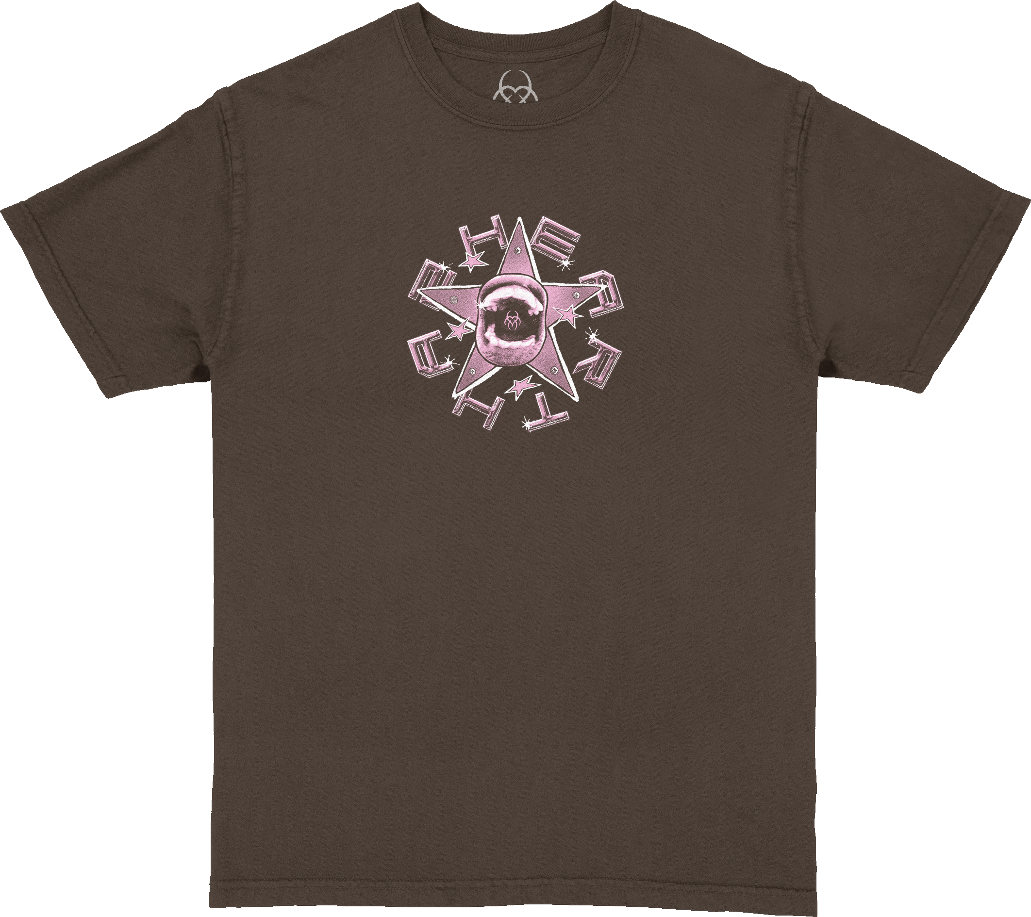 Heart Star Tee - Brown