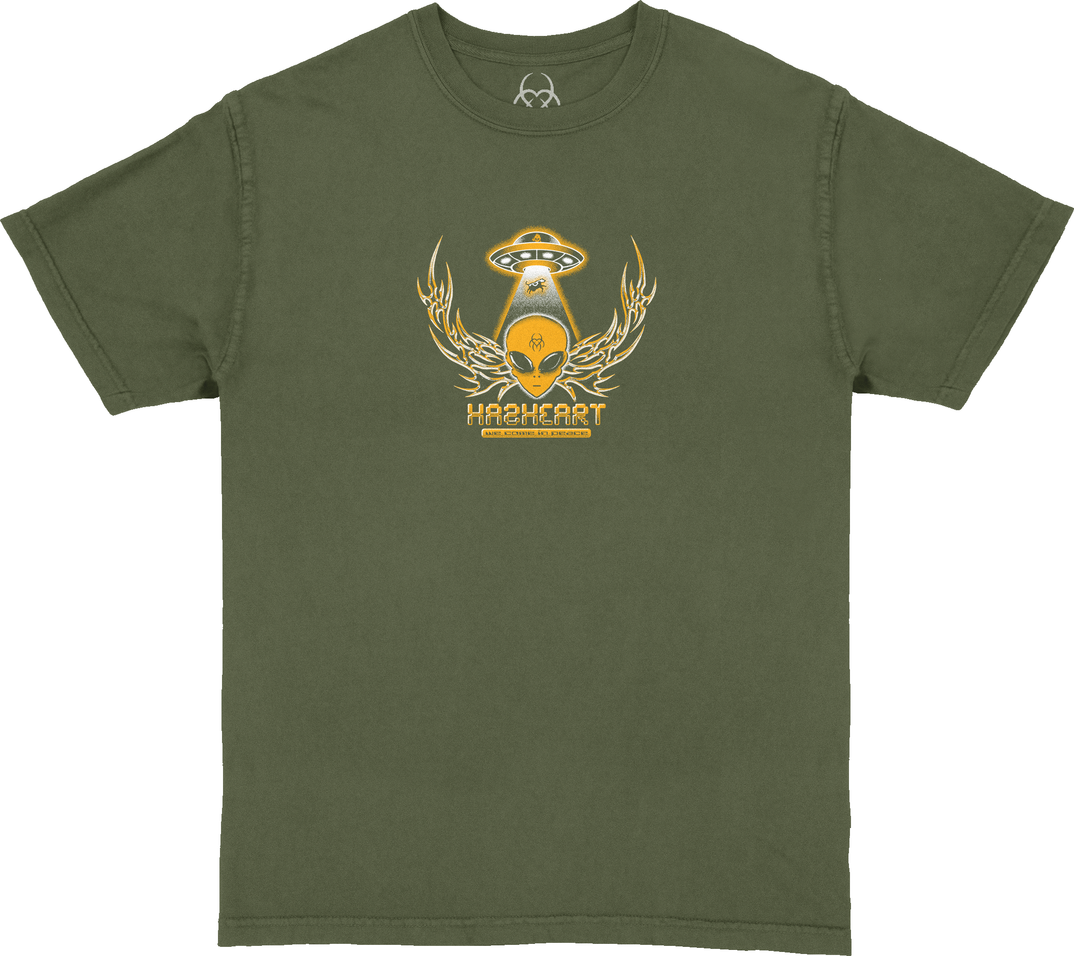 Alien Abduction Tee - Olive