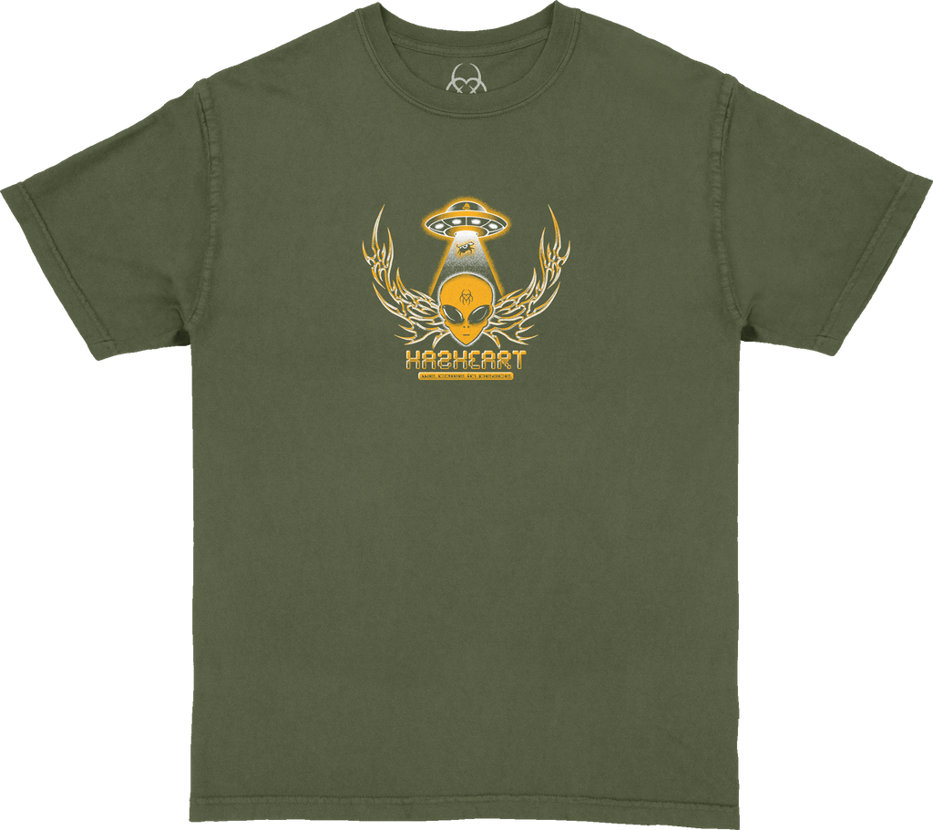 Alien Abduction Tee - Olive