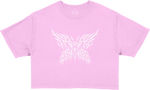 Butterfly Baby Tee - Pink